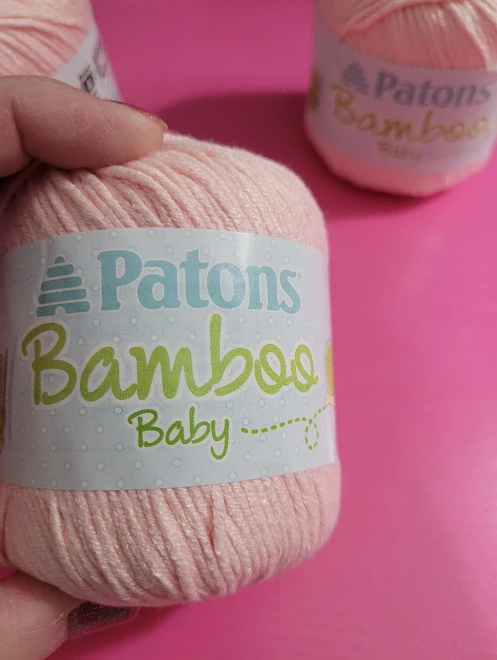 Patons Bamboo Baby Yarn Soft Apricot 55% Acrylic 45% Bamboo Lot 4 (1540)